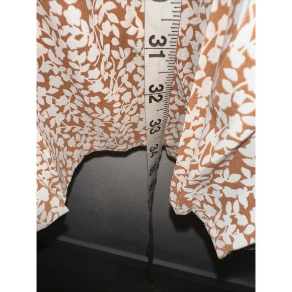 Petal+pump Floral Ruffled Midi Dress Size 8 V-neck Button Front Sleeve Less‎ - Picture 11 of 11